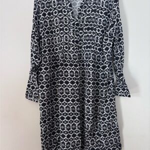Old Navy Monochrome Geometric Dress